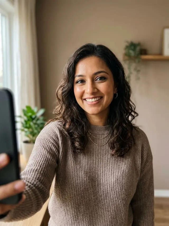 Selfie used for AI face search in the PIK Connect event photo gallery